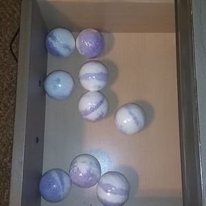 Purple and white Bath bomb